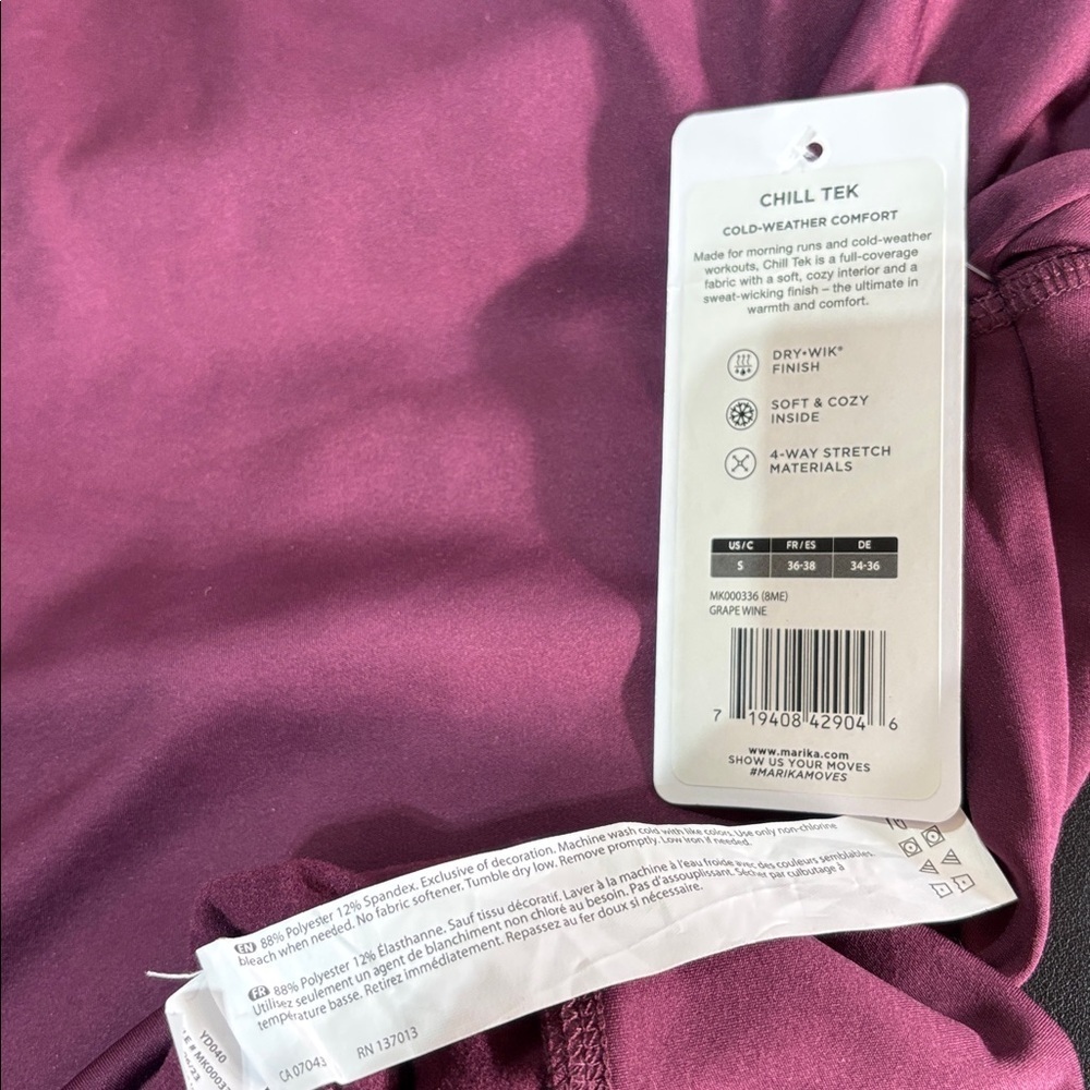 Marika Chill Tek Dry Wick finish, warm & comfy inside, 4 -way stretch material - Picture 7 of 11